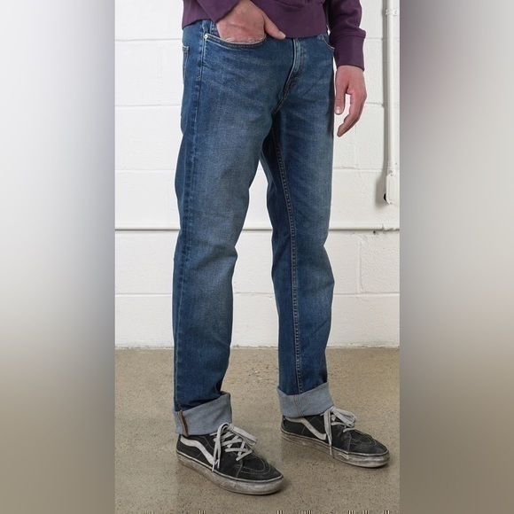 3/$30 _ FRANK AND OAK | The Dylan Slim Denim Pant medium blue wash 36W x 34L‌‌‌‌ - Picture 2 of 12
